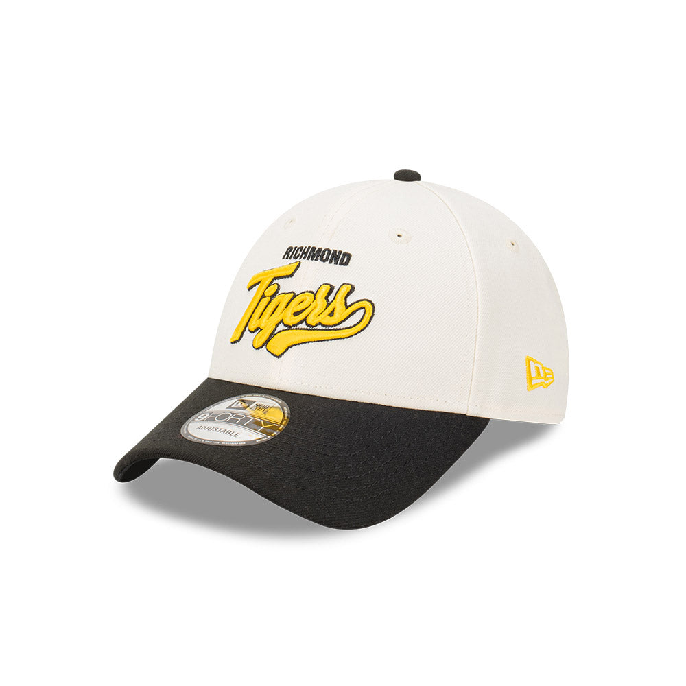 Richmond Tigers Hat - AFL 2-Tone Black 9forty Snapback Cap - New Era